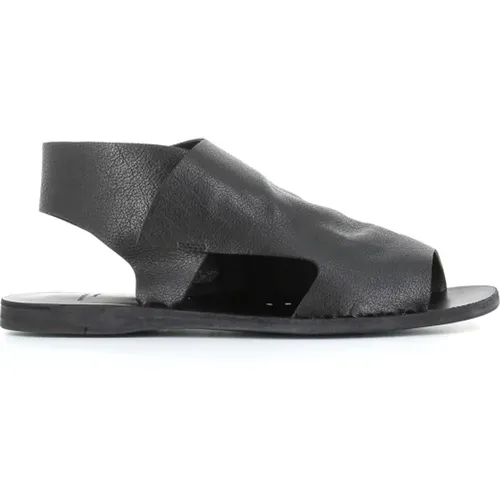 Leather Sandals with Zip Closure , female, Sizes: 5 UK - Officine Creative - Modalova