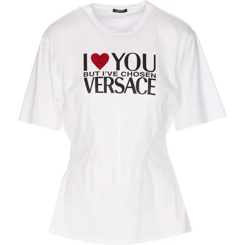 T-shirts and Polos , female, Sizes: S, 2XS, XS - Versace - Modalova