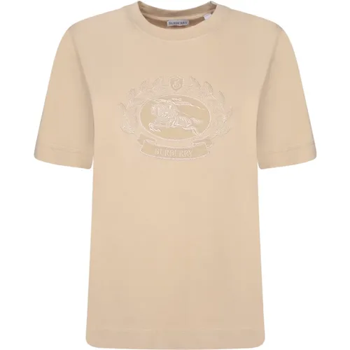 Minimalist Logo T-shirt , Damen, Größe: S - Burberry - Modalova