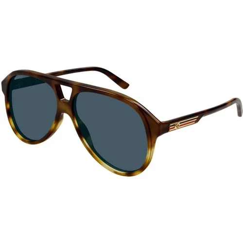 Vintage-inspired Pilot Sunglasses with GG Interlocking Logo , unisex, Sizes: 59 MM - Gucci - Modalova