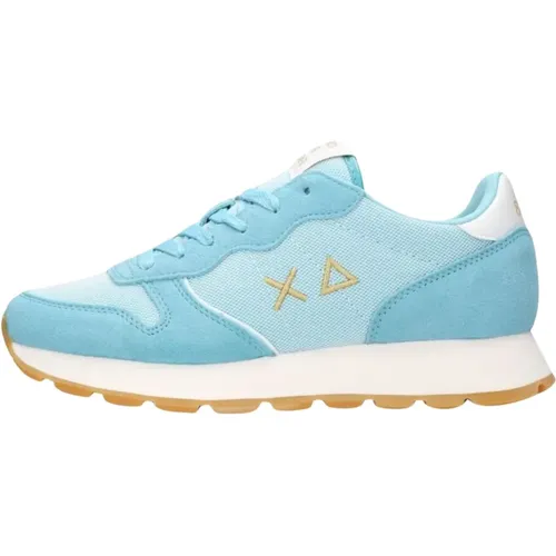 Blaue Glitter Sneakers Ally , Damen, Größe: 40 EU - Sun68 - Modalova