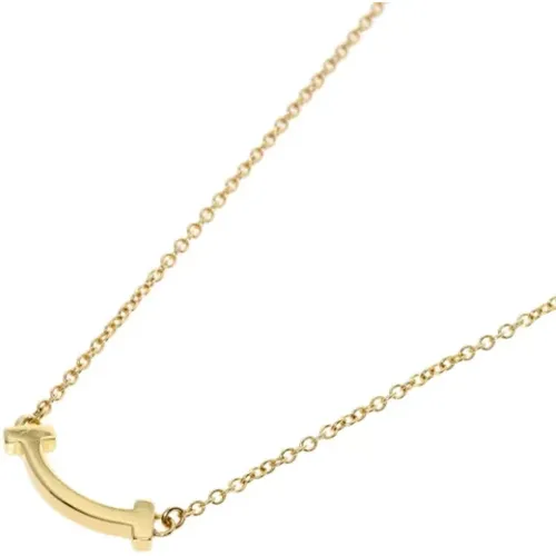 Pre-owned Gold necklaces , female, Sizes: ONE SIZE - Tiffany & Co. Pre-owned - Modalova