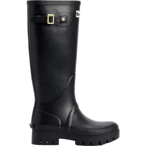 Snowdon Gummistiefel Schwarz , Damen, Größe: 38 EU - Barbour - Modalova