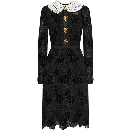 Lace Dress , female, Sizes: XS, 2XS - Dolce & Gabbana - Modalova