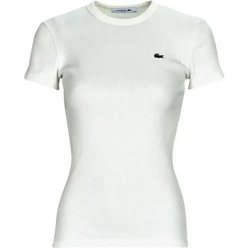 Tf5538 Short Sleeve T-Shirt , female, Sizes: L, S, XS, M - Lacoste - Modalova