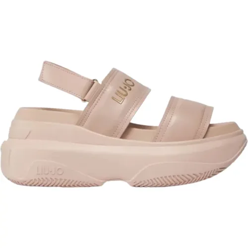 Damen Keilabsatz Sandalen, Gummi Material , Damen, Größe: 36 EU - Liu Jo - Modalova