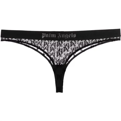 Logo Waistband Thong Style Underwear , female, Sizes: XS - Palm Angels - Modalova