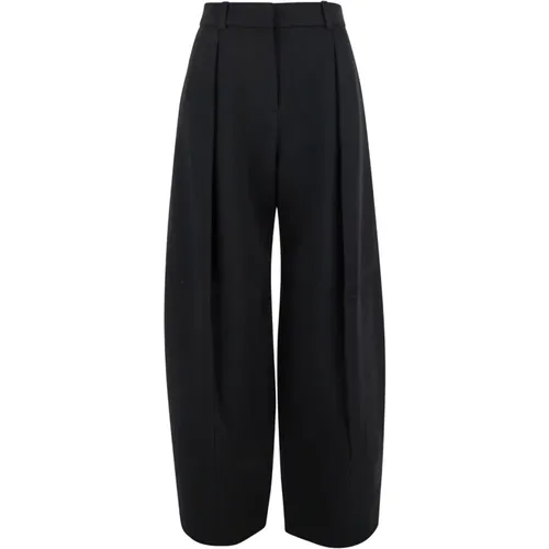 Schwarze Paseo Hose,Schwarze Weite Hose - Jacquemus - Modalova