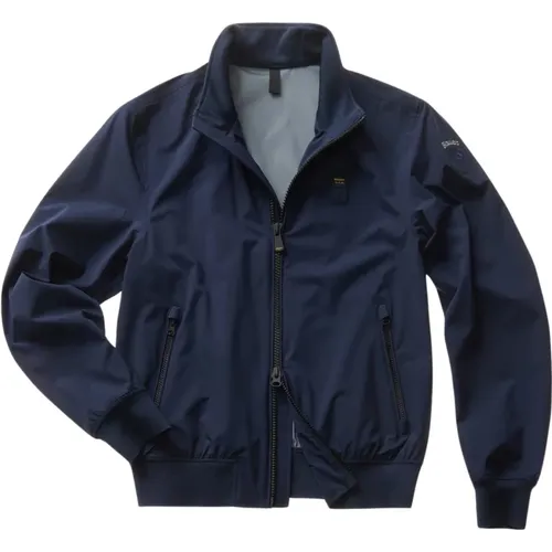 Stylische Jacke für Männer , Herren, Größe: 2XL - Blauer - Modalova
