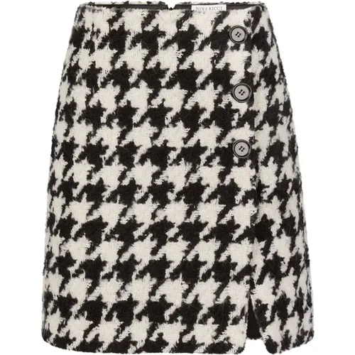 Mini Houndstooth Rock , Damen, Größe: 2XL - Nina Ricci - Modalova