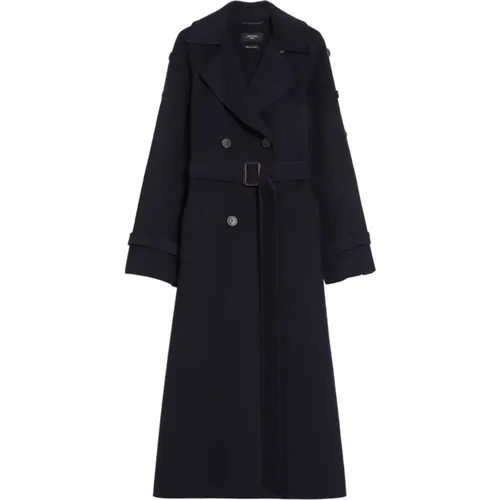 Wollmantel im Trenchcoat-Stil , Damen, Größe: S - Max Mara Weekend - Modalova