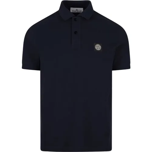 Blau Polo Slim Fit Stone Island - Stone Island - Modalova