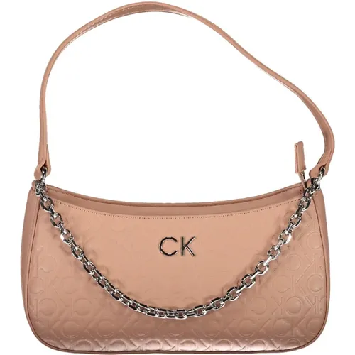 Polyester Handbag with Chain and Shoulder Handles , female, Sizes: ONE SIZE - Calvin Klein - Modalova