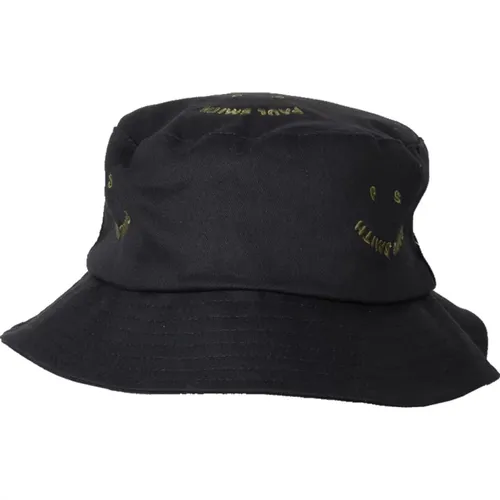 Happy Bucket Hat, Cotton with Embroidered Pattern , male, Sizes: L, M, S - PS By Paul Smith - Modalova