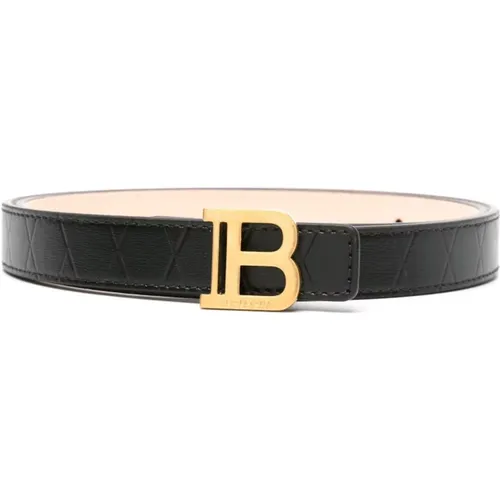 Studded Leather Belt , female, Sizes: 80 CM - Balmain - Modalova