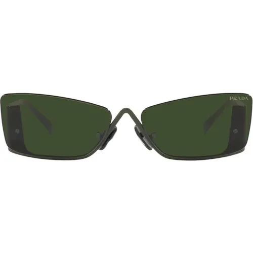 Butterfly Sunglasses in Military , unisex, Sizes: 64 MM - Prada - Modalova