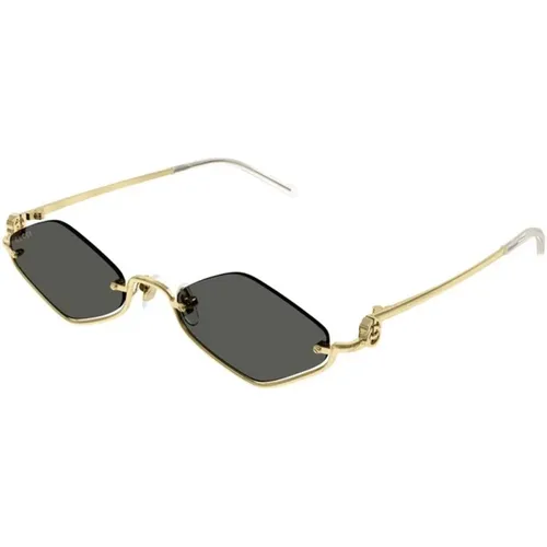 Gold Graue Sonnenbrille Gg1604S - Gucci - Modalova