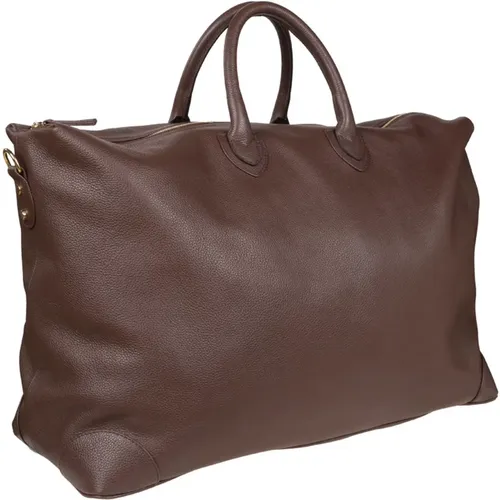 Weekend Bag in 100% Sheepskin Leather , male, Sizes: ONE SIZE - Eleventy - Modalova