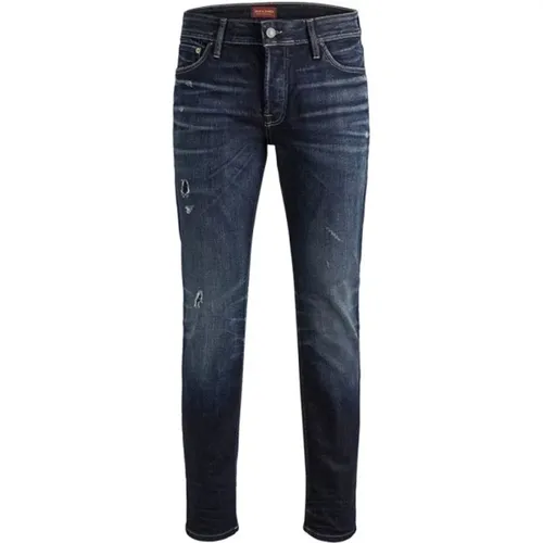 Blaue Skinny Jeans , Herren, Größe: W31 L34 - jack & jones - Modalova