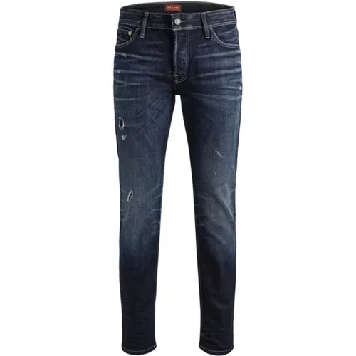 Blaue Skinny Jeans , Herren, Größe: W32 L34 - jack & jones - Modalova