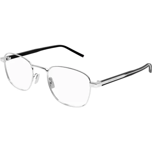 Silver Optical Frame with Accessories , unisex, Sizes: 53 MM - Saint Laurent - Modalova