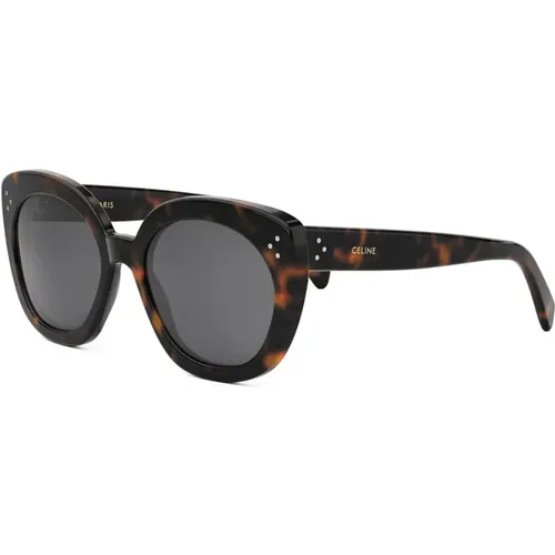 Stylish Sunglasses with Havana and Grey , female, Sizes: 56 MM - Celine - Modalova