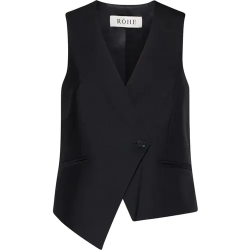 Schwarze Jacken für Stilvolles Aussehen , Damen, Größe: M - Róhe - Modalova