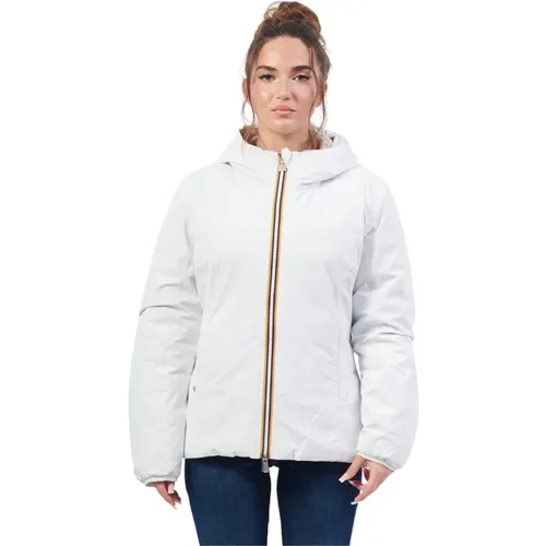 Wendbare Daunenjacke Lily Weiß , Damen, Größe: L - K-way - Modalova