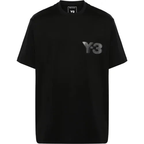 Reflektierendes Logo-Shirt , Herren, Größe: L - Y-3 - Modalova
