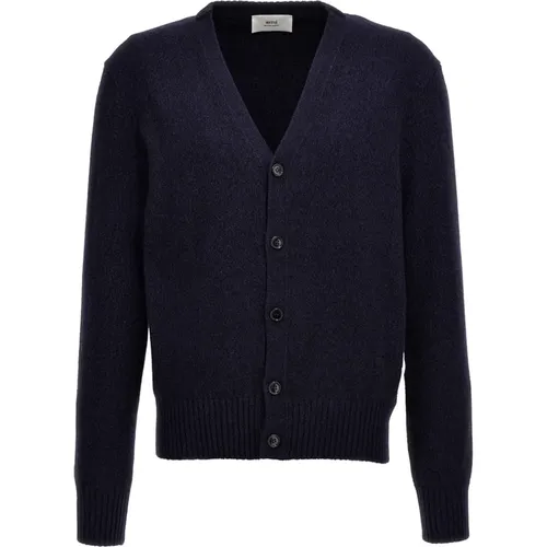 Klassischer Herren Cardigan für Wärme und Stil , Herren, Größe: XL - Ami Paris - Modalova