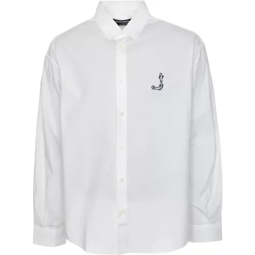 Simon Shirt Long Sleeve Fisherman Logo , male, Sizes: M - Jacquemus - Modalova