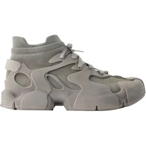 Grey Leather Slip-On Sneakers , female, Sizes: 7 UK, 8 UK - Camper - Modalova
