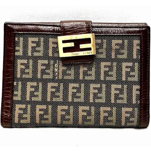 Pre-owned Canvas wallets , female, Sizes: ONE SIZE - Fendi Vintage - Modalova