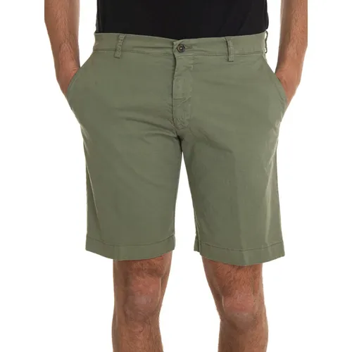 Baumwoll-Bermuda-Shorts mit Schneiderventil , Herren, Größe: M - Berwich - Modalova