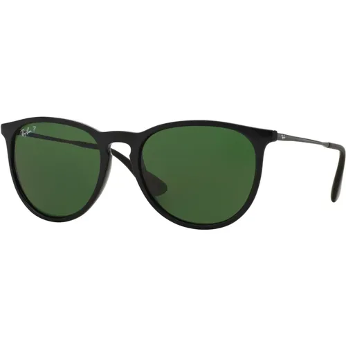 Klassische Erika Sonnenbrille Grün Polarisiert , unisex, Größe: 54 MM - Ray-Ban - Modalova