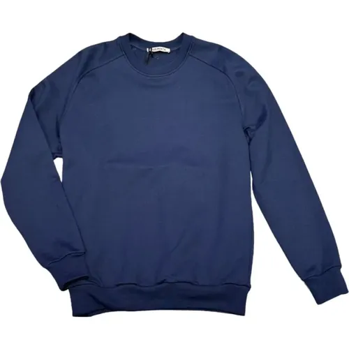 Blaues Rundhals-Sweatshirt , Herren, Größe: M - Premiata - Modalova