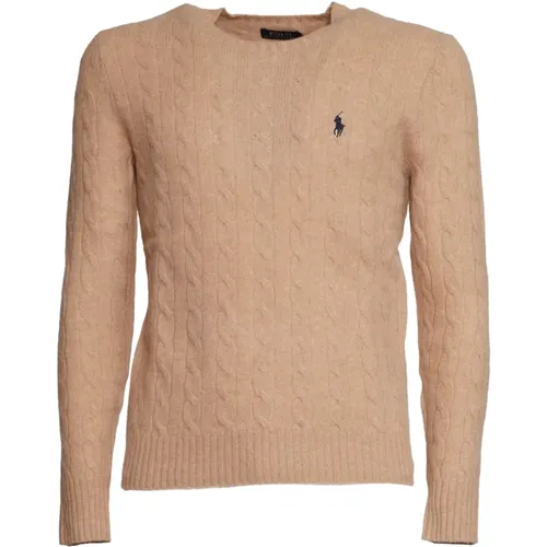 Herrenbekleidung Strickwaren Camel Aw23 , Herren, Größe: L - Ralph Lauren - Modalova