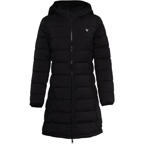 Long Puffer Jacket , female, Sizes: M - Guess - Modalova