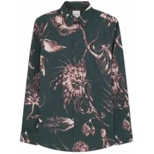 Grünes Blumenhemd Thistleberry Print - Paul Smith - Modalova