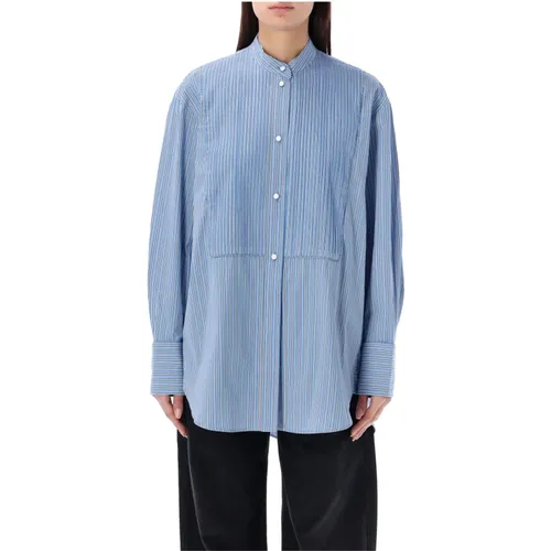 Ramsey Pleated Bib Shirt , female, Sizes: XS, 2XS - Isabel marant - Modalova
