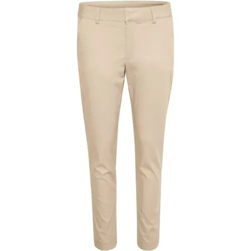 Chino Pant Feather Gray , Damen, Größe: S - Kaffe - Modalova