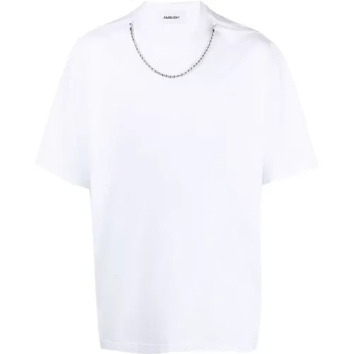 Ballchain Cotton T-shirt , male, Sizes: L - Ambush - Modalova