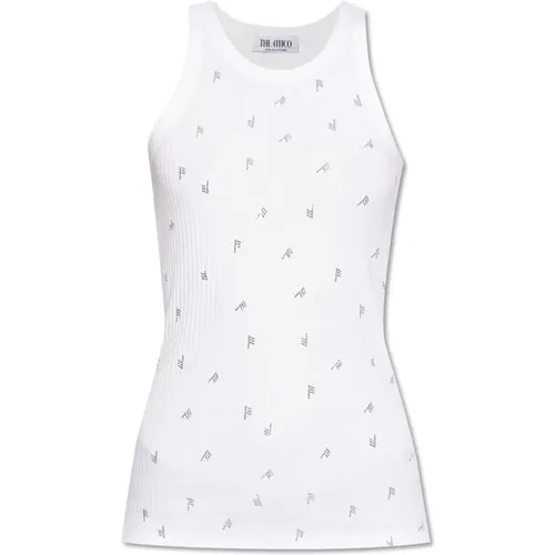 Top with logo , female, Sizes: S, XS, M - The Attico - Modalova