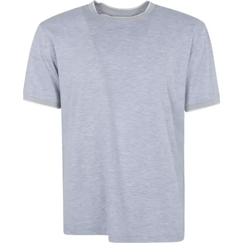 Stylish Crew Neck T-Shirt Light Grey , male, Sizes: XL, 2XL, S, L, M - Eleventy - Modalova