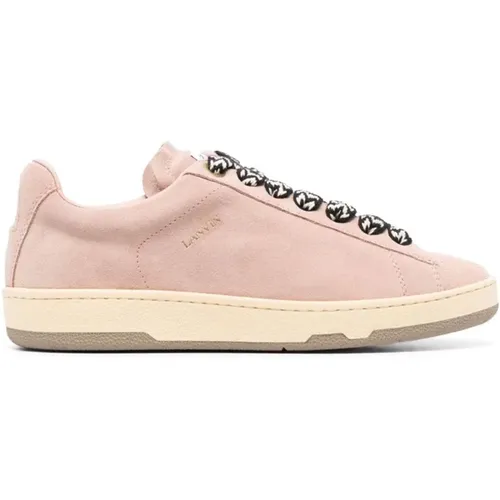 Hellrosa Low Top Sneakers , Damen, Größe: 36 EU - Lanvin - Modalova