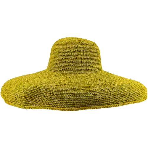 Summer Hat with Large Brim , female, Sizes: ONE SIZE - Ibeliv - Modalova