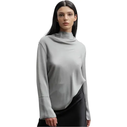 Ayumi silk blouse silver , Damen, Größe: XS - Ahlvar Gallery - Modalova