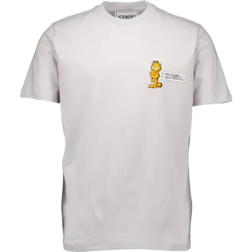 Light Grey T-shirt , male, Sizes: S, XS, M, L - Iceberg - Modalova