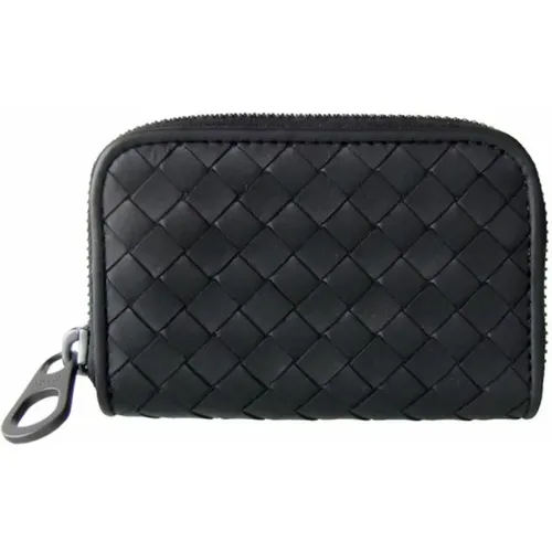 Leather Wallet with Zip Closure , male, Sizes: ONE SIZE - Bottega Veneta - Modalova