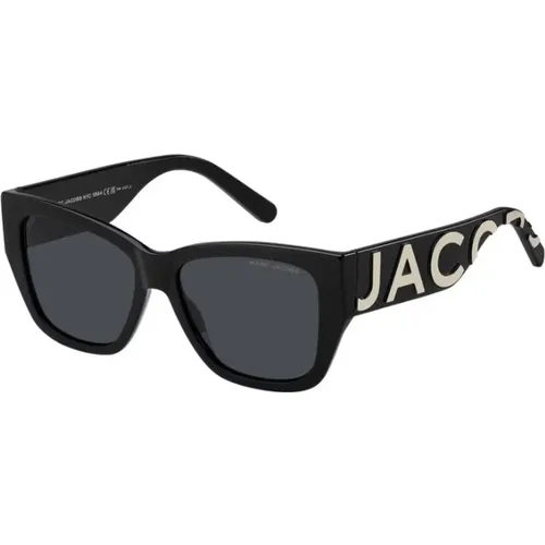 Schwarz Weiß Grau Antireflex Sonnenbrille - Marc Jacobs - Modalova